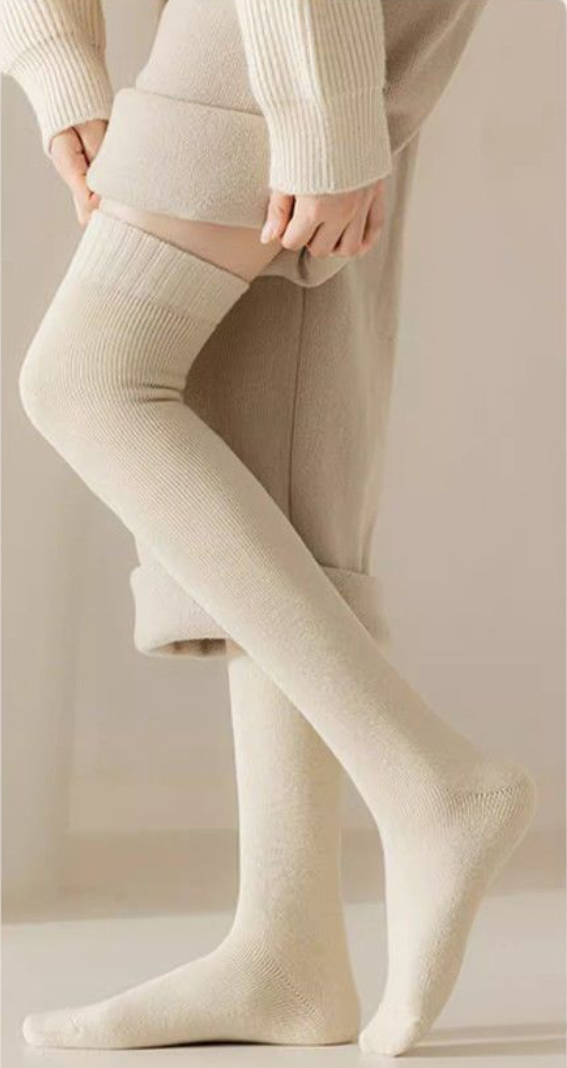 Wool spinning over the knee socks thick warm high socks long socks For lady